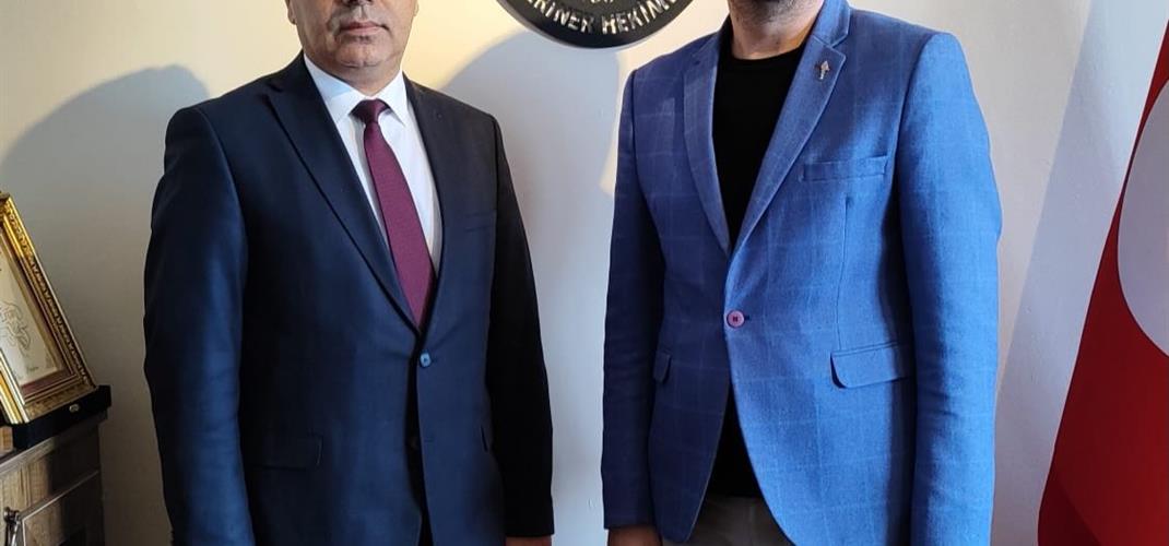 İl Müdürümüz Harun Akıllı, Kars Veteriner Hekimleri Odası Yönetim Kurulu Başkanı Ercan Ödül’ü ziyaret etti