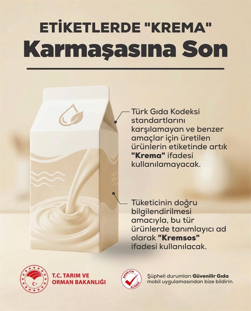 Krema görünümlü yanıltıcı ürünlere geçit yok